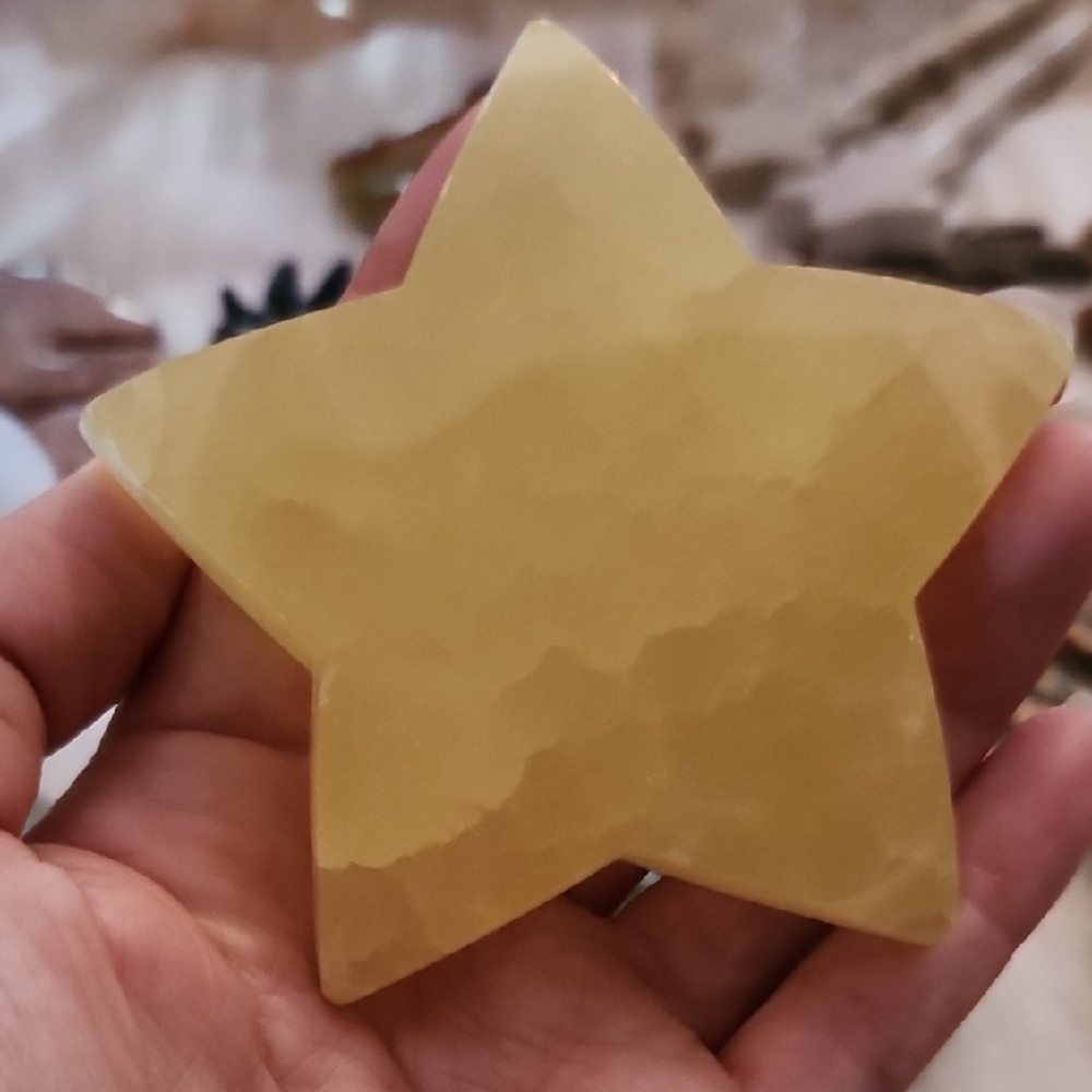 Yellow Calcite Star